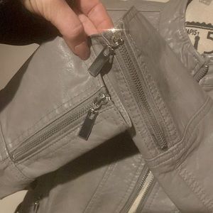 Apt 9 Moto PU leather Bomber Jacket